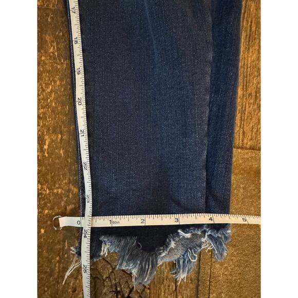 Kancan Estilo Distressed Button-Fly Skinny Jeans Size 7/27 - Picture 7 of 7